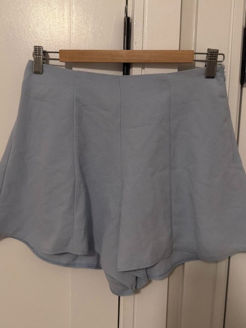 Light blue mini shorts